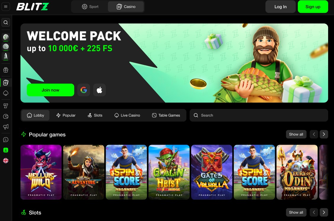 Registrace Blitzbet